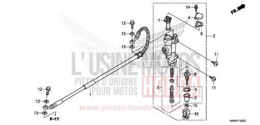 RR. BRAKE MASTER CYLINDER CRF250RF de 2015